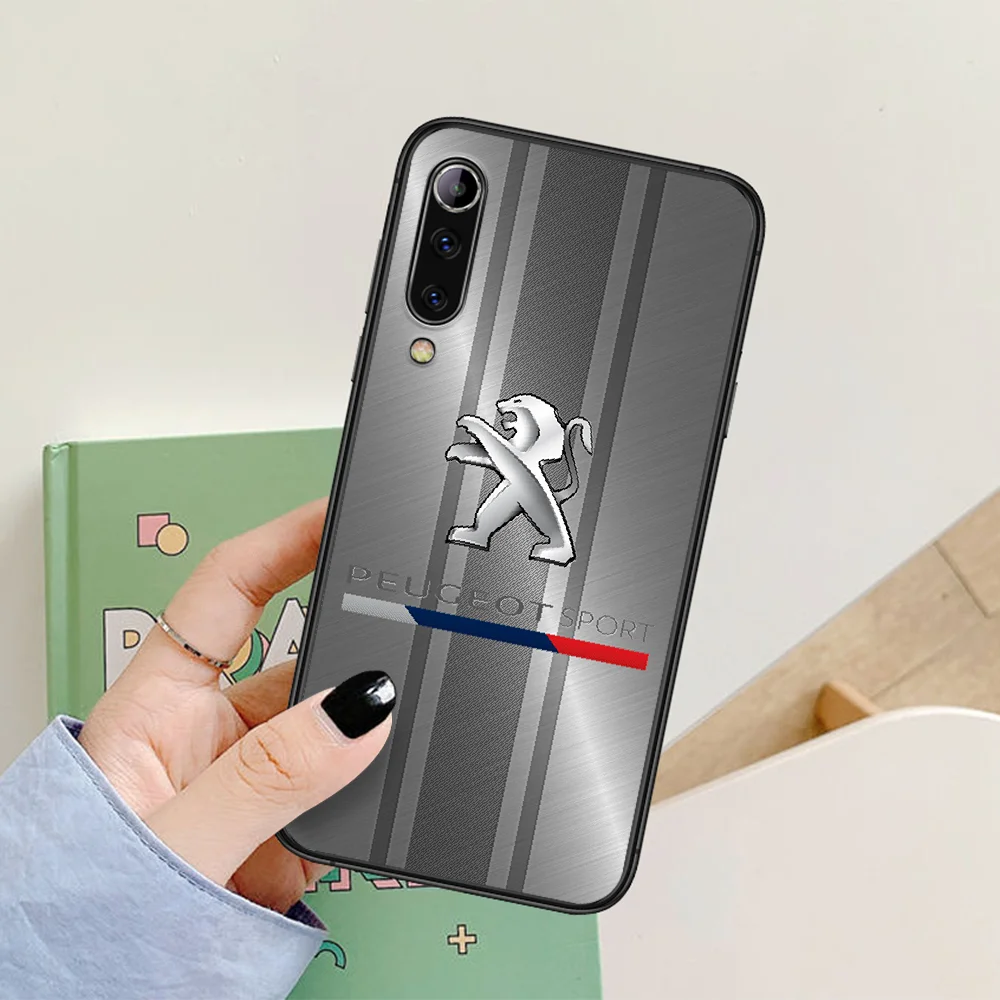 

Car Peugeots Phone Case For Xiaomi Mi Note 10 A3 9 MAX 3 A2 8 9 Lite Pro Ultra black Prime Fashion Shell Pretty Waterproof Tpu