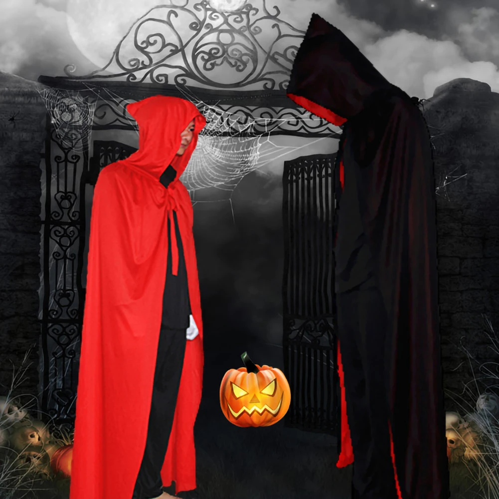 

Children's adult Halloween costume cosplay death vampire cloak black/red cosplay patry and Halloween party costume