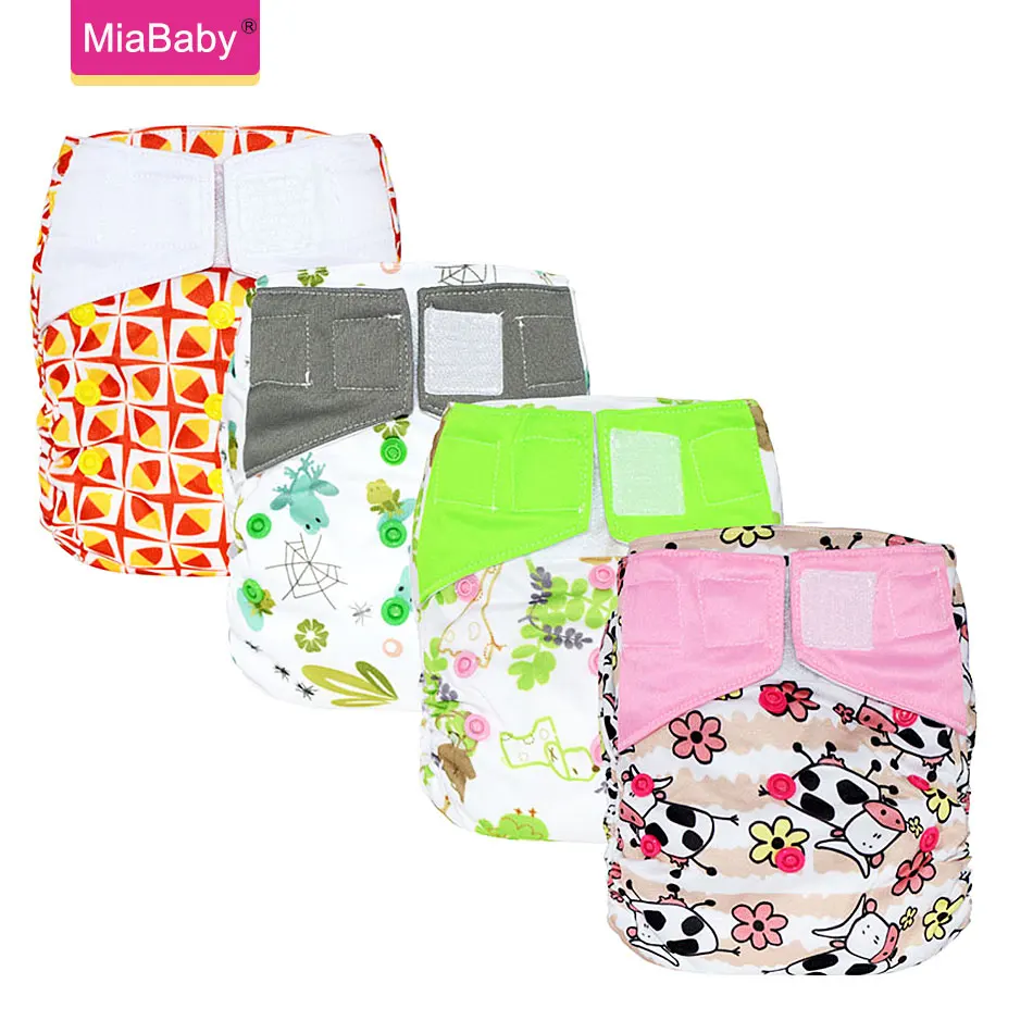Miababy OS Night AIO-pa&ntilde;al de tela para beb&eacute;, de secado r&aacute;pido, de gamuza, AI2, ajustable-0