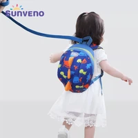 sunveno childrens backpack bag for boys girls toddler preschool kids lunch bag %e2%80%93 safety harness leashdinosaur lightweight