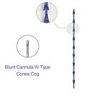 Подбородок для бровей Deenora Fios Foraheah лифтинг Лисий глаз Абсорбирующая проволока Hilos Двойная игла Cog Pdo нить