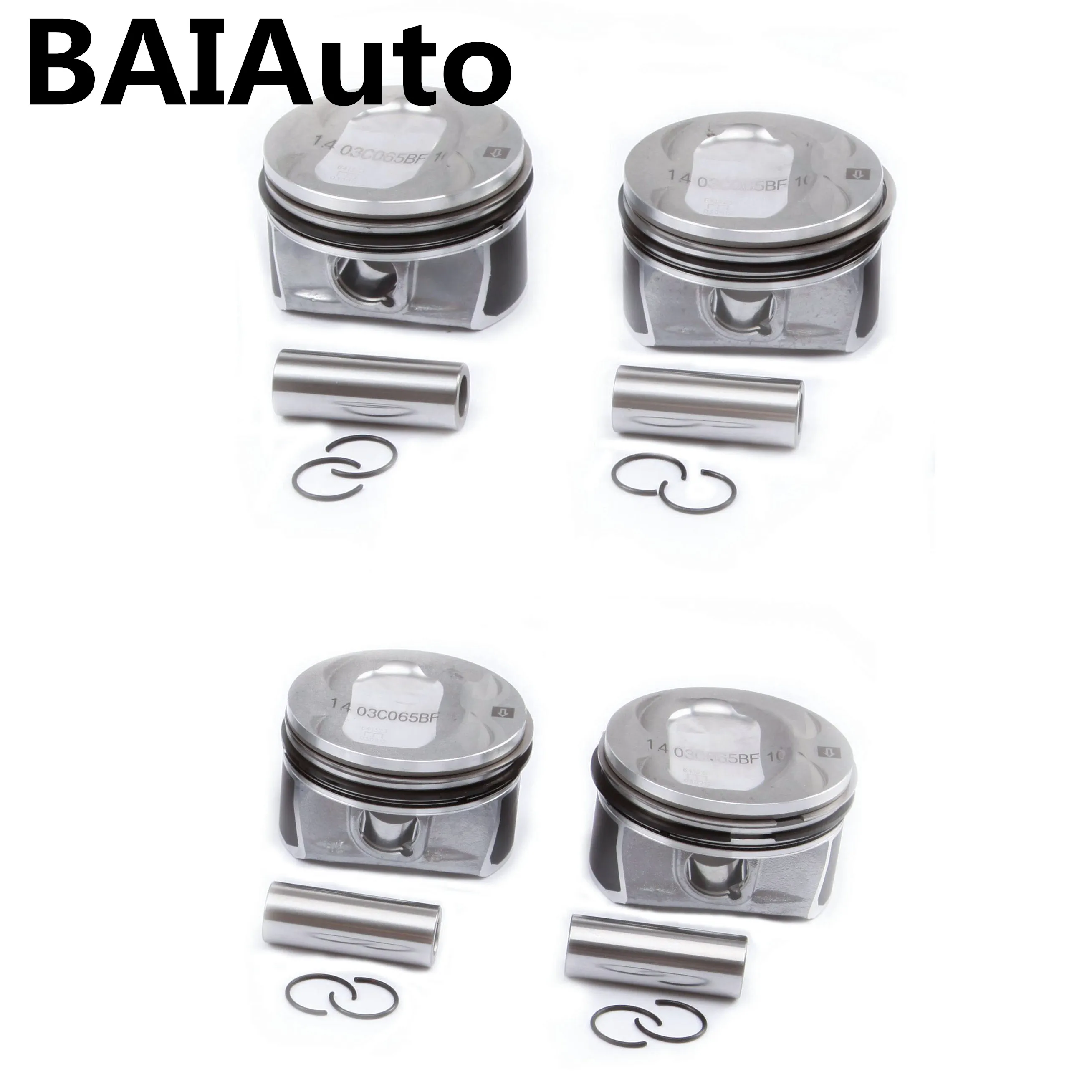 03C 198151F 107 065 BF 4 шт. поршневые и кольца для турбокомпрессора 1 T Audi A1 VW Golf Jetta Beetle MK5 6