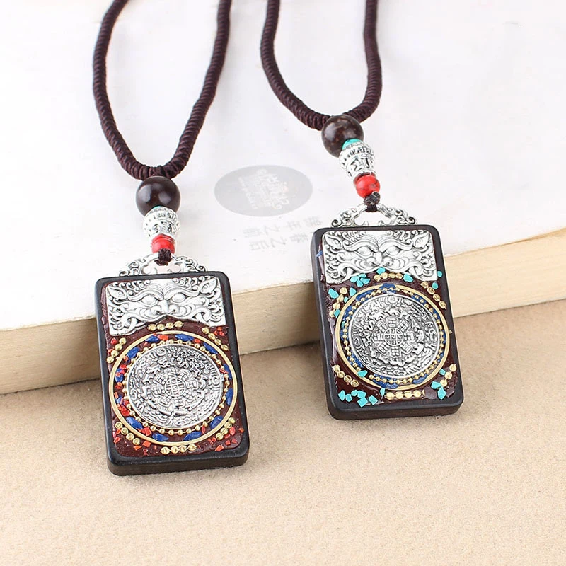 

Деревянная подвеска в этническом стиле, с духами