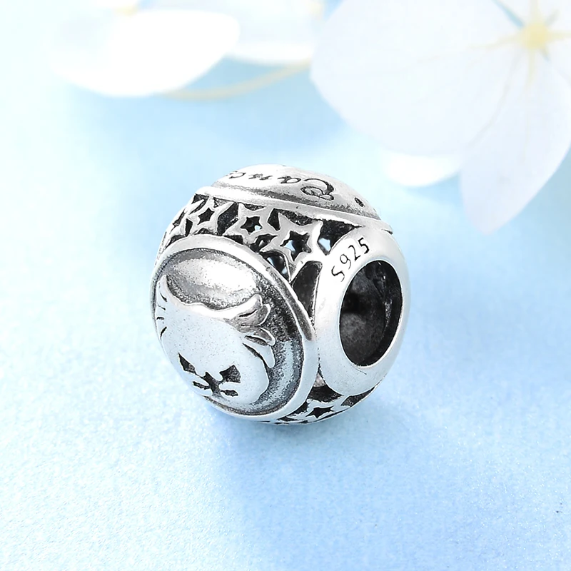 925 Sterling Silver Fashion 12 constellation Cancer DIY beadsFit Original europeu Charm Bracelet Jewelry making | Украшения и