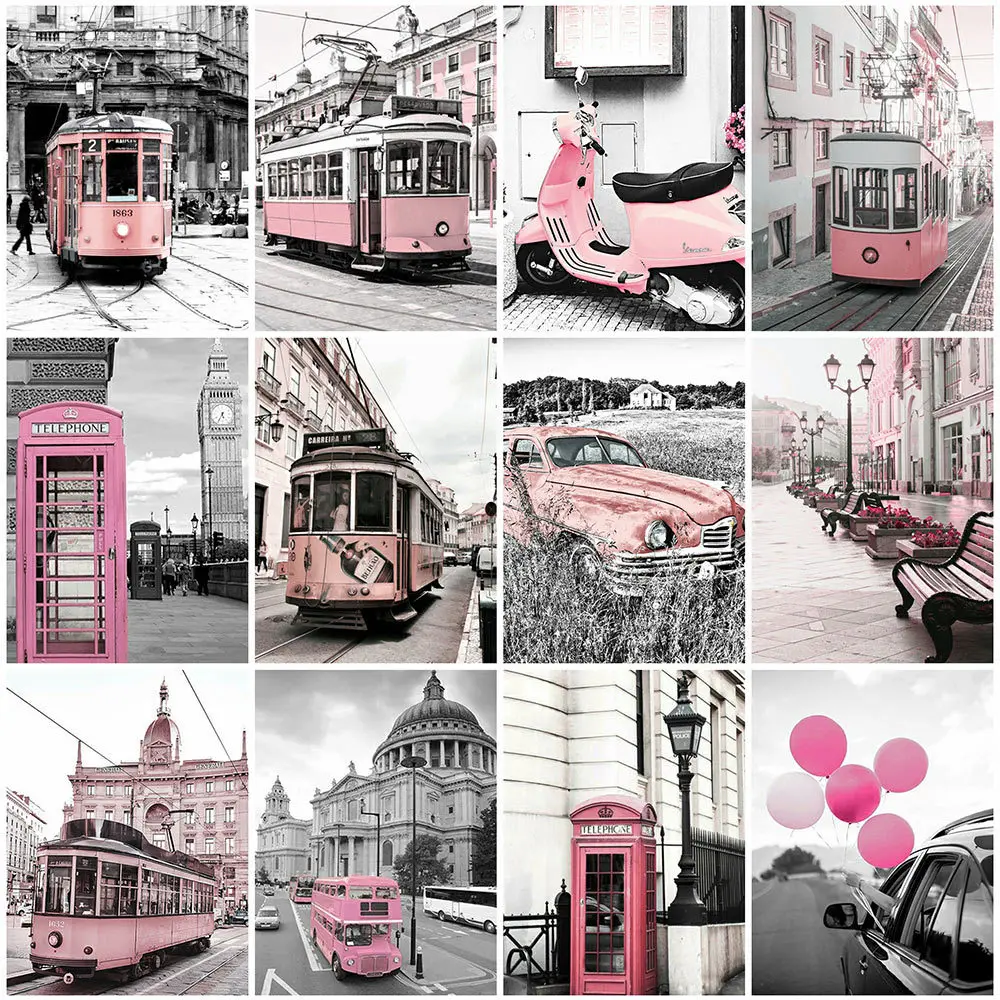 Evershine Алмазная вышивка улица картина стразы полная площадь мозаика пейзаж