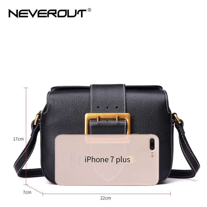 Сумка мессенджер NEVEROUT Женская из натуральной кожи на плечо 2019|Сумки с ручками| |