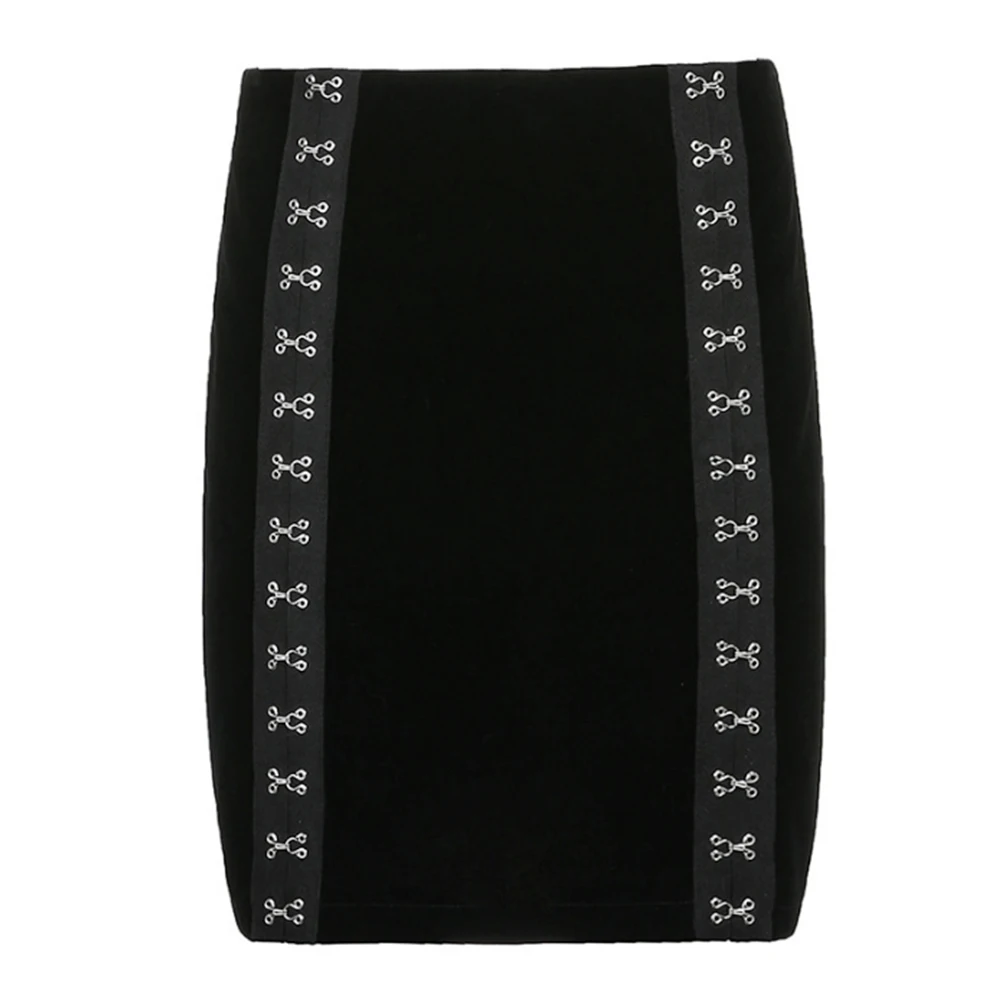 

Gothic Harajuku Corduroy Skirt Mini Black Skirt Double Buckles High Waist Short Skirt Streetwear Goth Pencil Skirts 2021