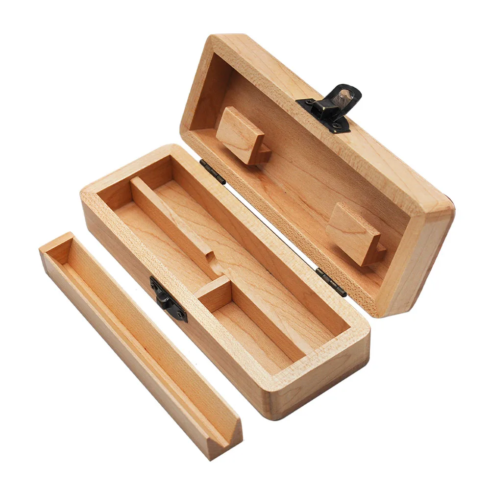 Cournot Wood Stash Box With Rolling Tray Natural Wooden Tobacco Herbal Storage Smoking Accessories | Дом и сад