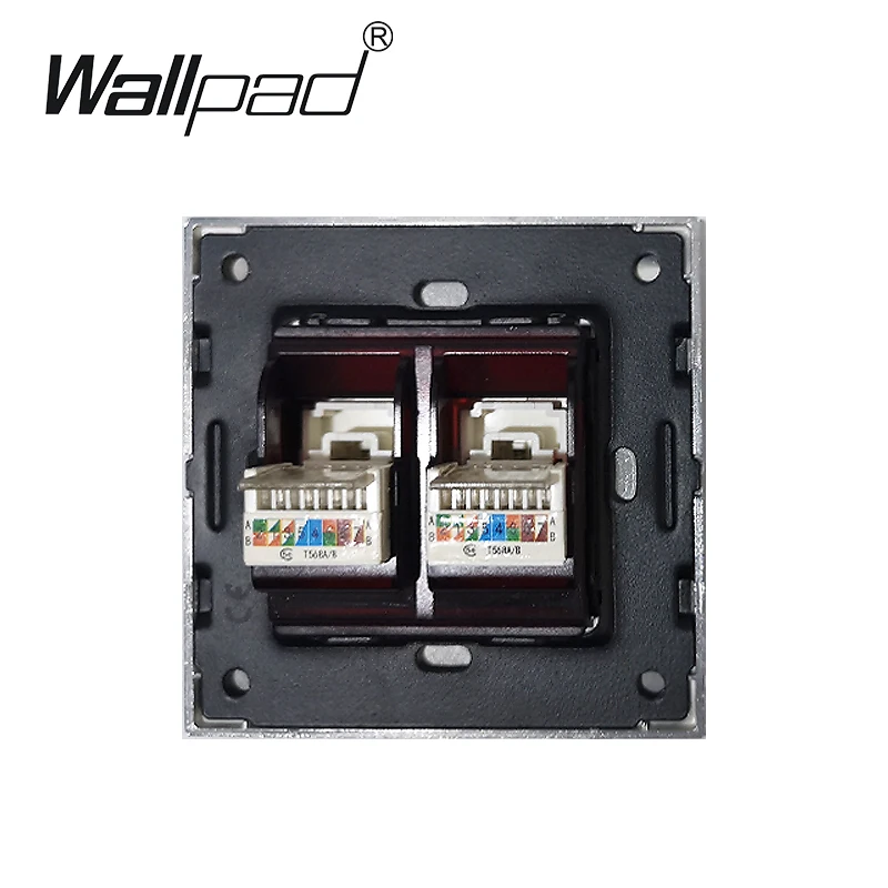 Двойные гнезда для сети передачи данных дома настенная панель из металла и