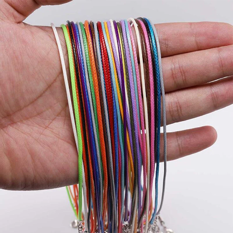 10Pcs/Lot 2mm Width Genuine Leather Cord Colorful Adjustable Braided 50cm Rope for DIY Necklace Bracelet Jewelry Making Findings | Украшения