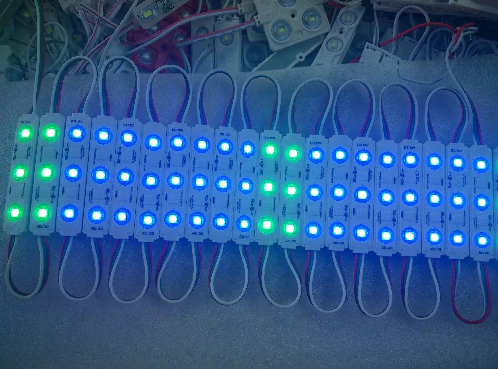 Светодиодный пиксельный модуль SMD 5050 RGB с 3 светодиодами водонепроницаемый WS 2811 IC