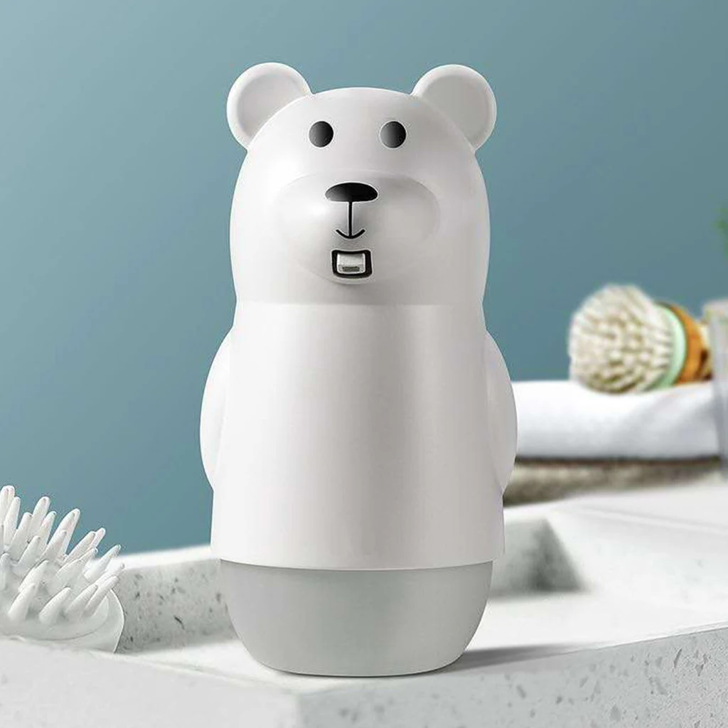Soap Dispenser Cute Bear Shape Infrared Sensor Touchless 10oz/300ml USB Rechargeable Foaming | Обустройство дома