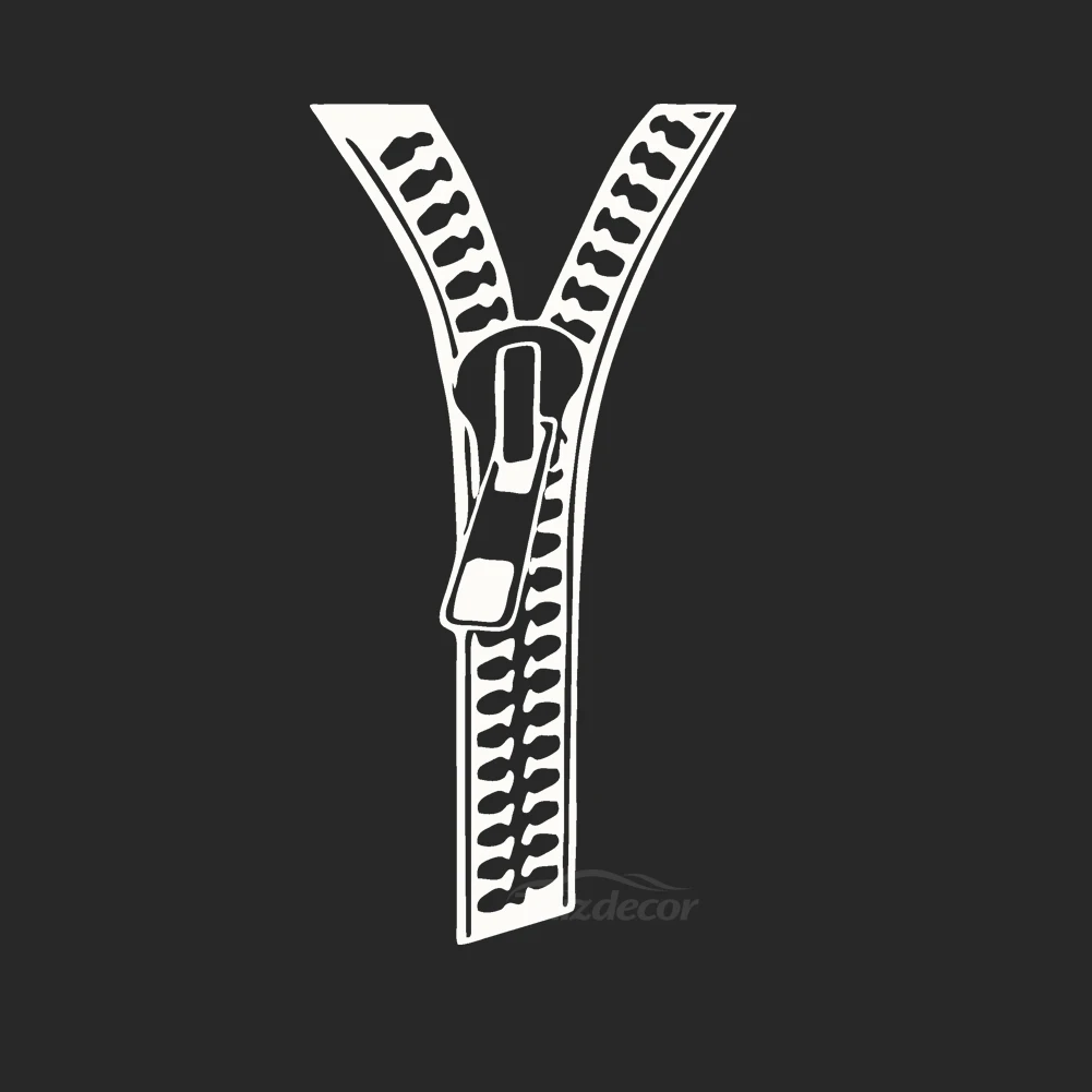 Огромная Одежда металлическая молния забавная затычка Автомобильная роспись