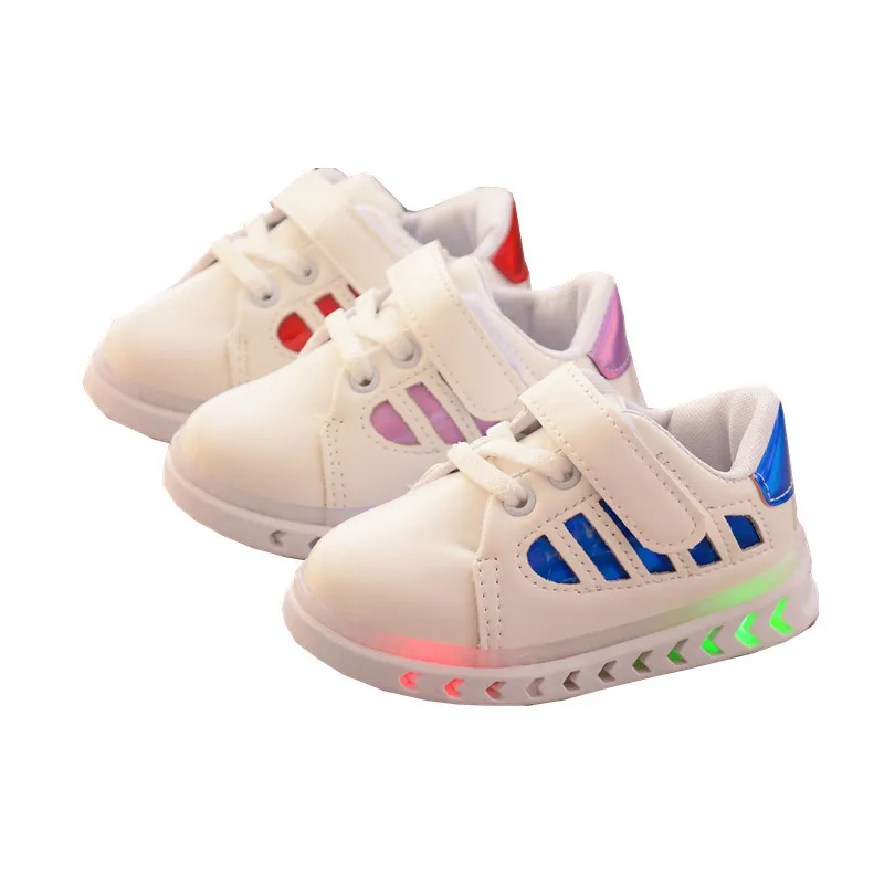 Осень 2019 Детские кроссовки светодиодный мерцающий ночник для мальчиков и