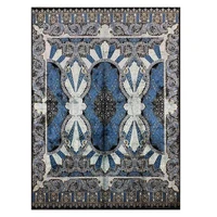 8x11 feet blue carpet hand made floor mats kids room area rug living room mat palor rugs