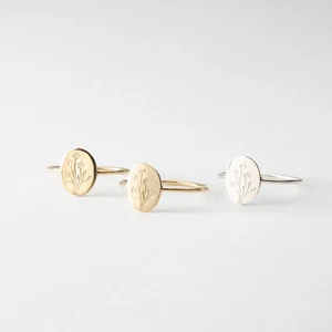 Нежное овальное кольцо с полевыми цветами, изящное, позолоченное 18K, с букетом цветов, коллекция, минималистичное феминистское кольцо для женщин