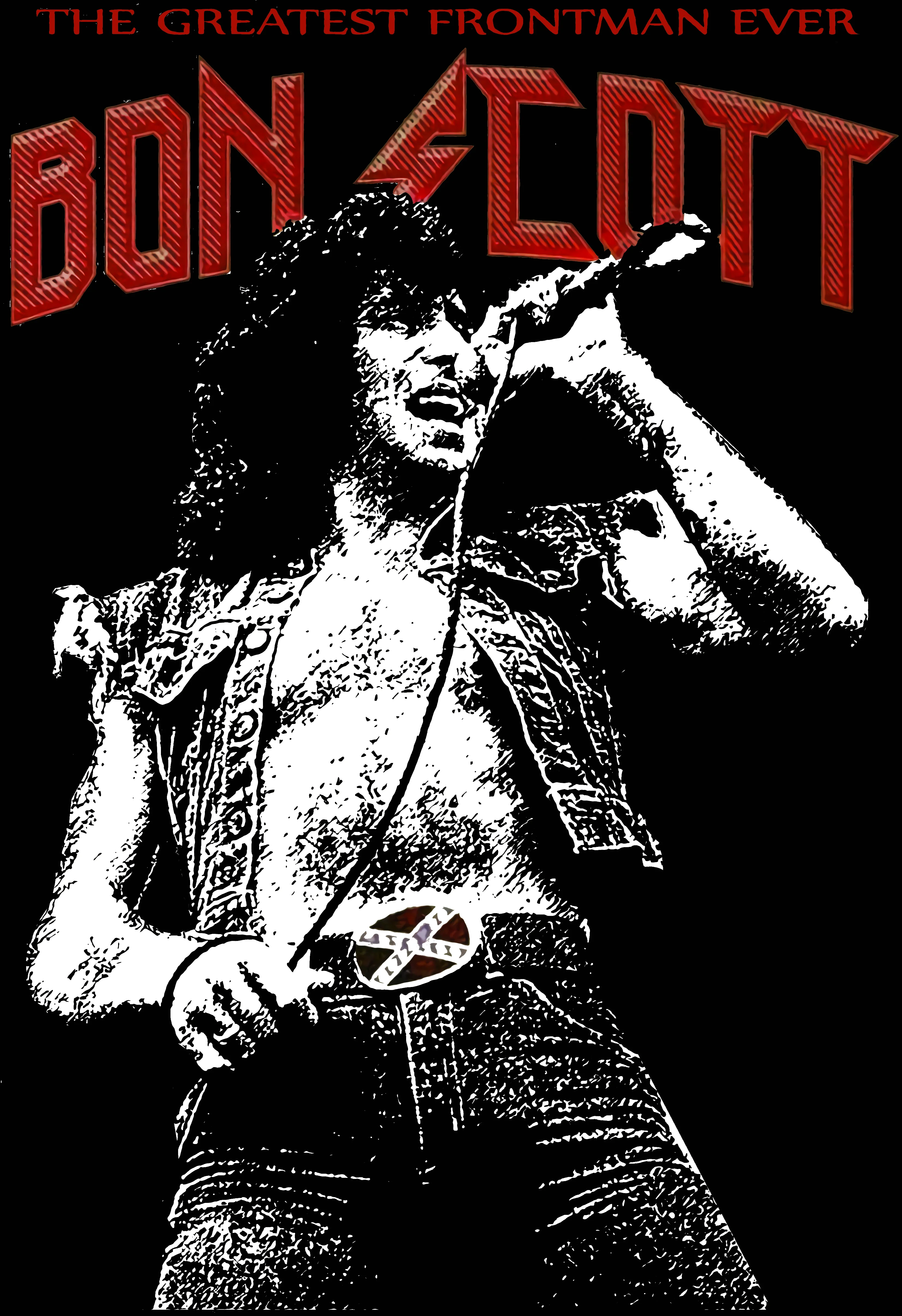 Бон Скотт дань Мужская футболка музыка рокер тяжелый рок Ac/Dc певец 2019 Горячая