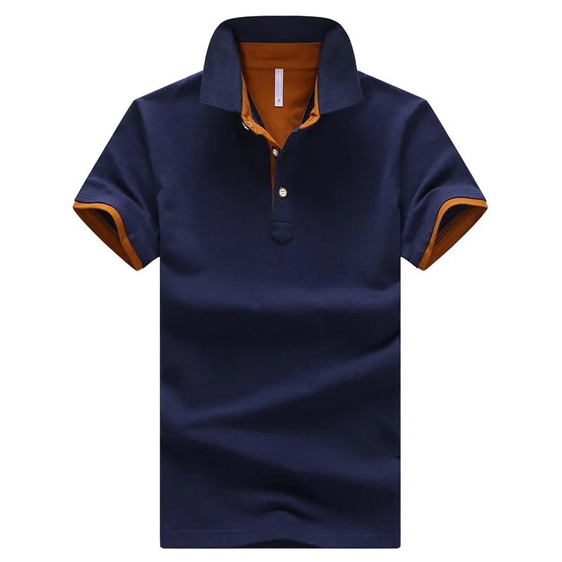 

2021 New Men's Polo Shirt Trend Short-Sleeved T-Shirt Lapel Summer Breathable Fitted Half-Sleeved Clothes T-Shirt Men