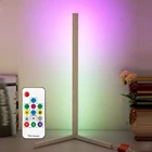 Светодиодный напольный угловой стоячий светильник RGB с пультом дистанционного управления для спальни гостиной клуба украшение для дома светильник