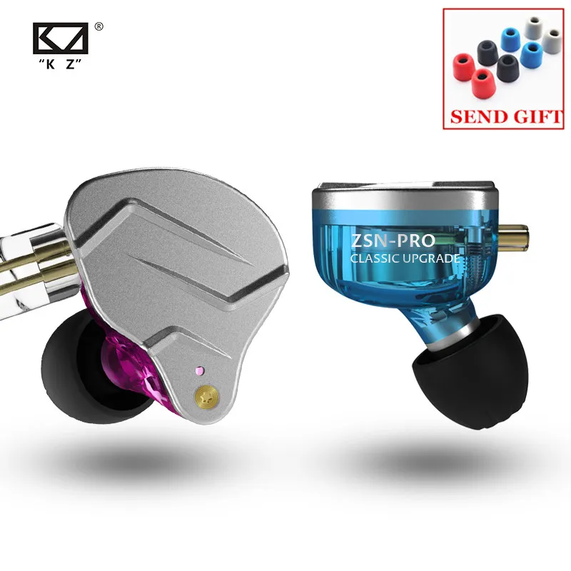KZ ZSN PRO 1DD+ 1BA гибридная технология HIFI металлические наушники в ухо бас-вкладыши спортивные наушники с шумоподавлением ZSN AS10 ZS10 PRO ZST