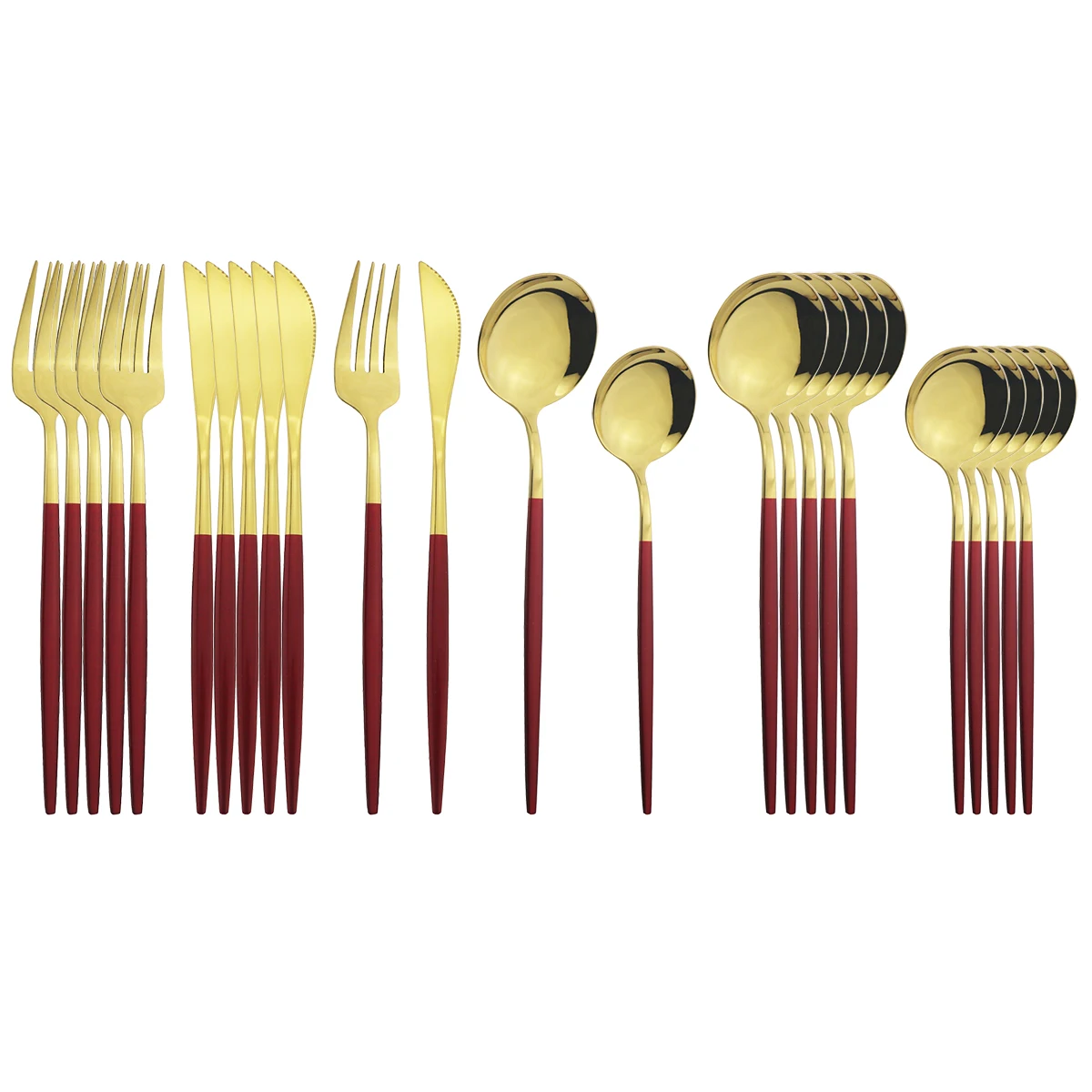 Набор столовых приборов из нержавеющей стали 4/24 шт.|Столовые сервизы| |