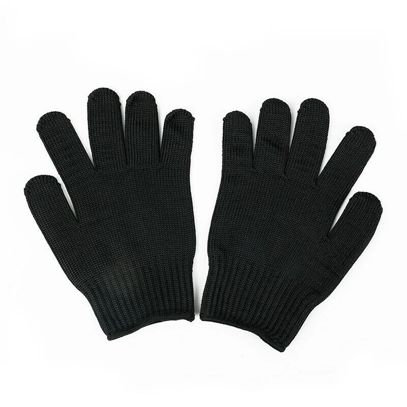 

1 пара резных перчаток из стальной проволоки, износостойкие Нескользящие дышащие и устойчивые к порезам перчатки для защиты от труда