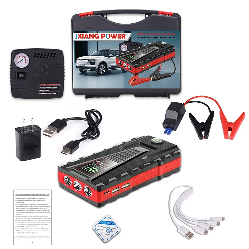 12v 32800mah car jump starter power bank portable fast charger for phone tablet auto jumper engine battery car emergency booster free global shipping