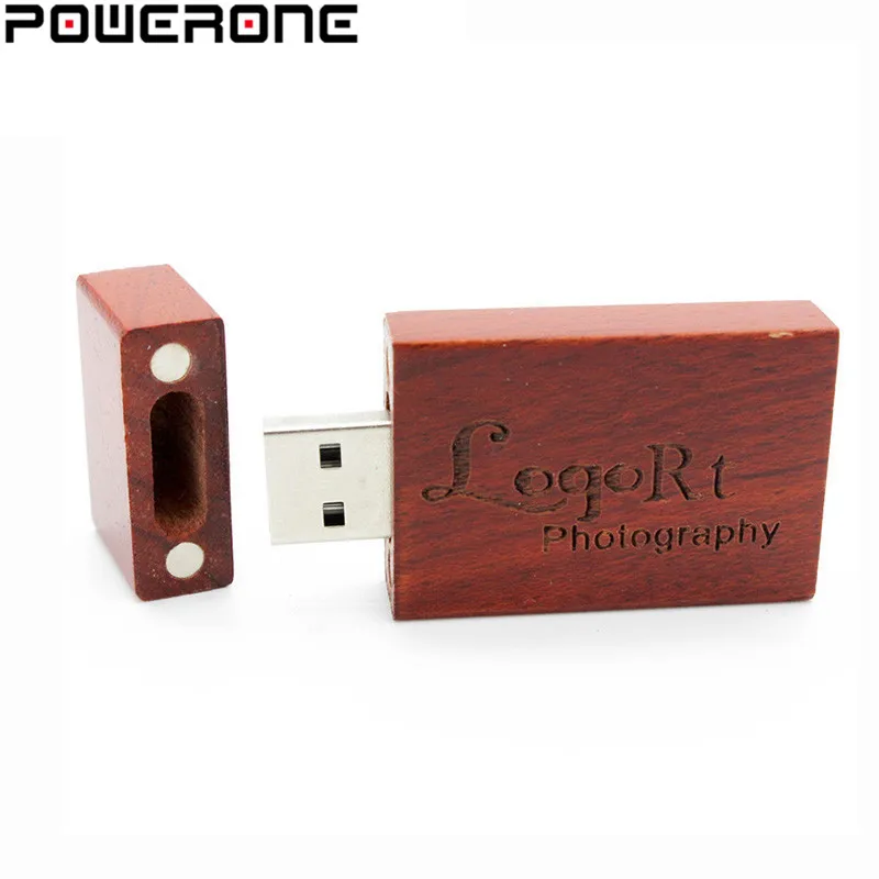 USB флеш накопитель POWERONE в деревянном корпусе 4/8/16/32/64 ГБ|pen drive memory stick|pendrive 4gbwood pendrive