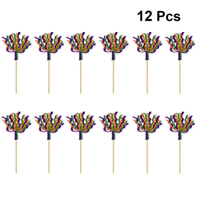 12 шт. украшение для торта крестик бумага креативный выбор орнамент десерт