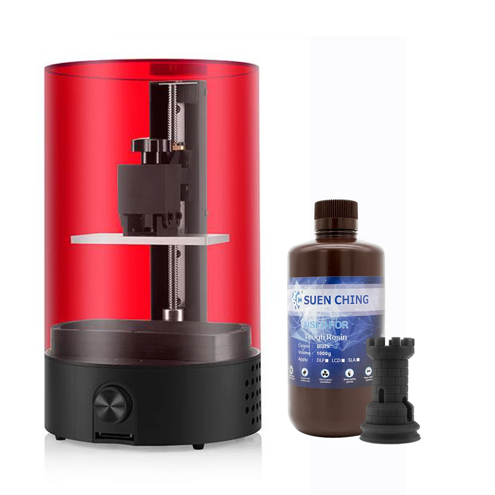 with 1000g resin Sparkmarker Высокоточный 3d принтер SLA УФ Смола 3d принтер для печати ювелирных изделий игрушка подарок дизайн самостоятельно 98*55*125 мм - Цвет: with 1000g resin