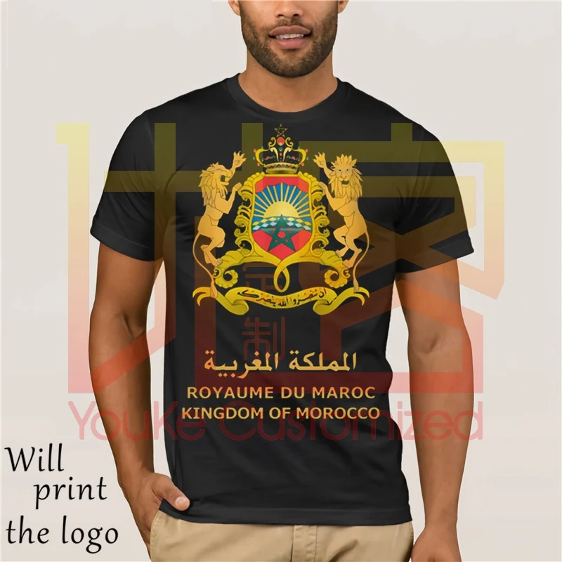 Футболка летняя новинка мультяшная футболка с надписью Королевство Марокко