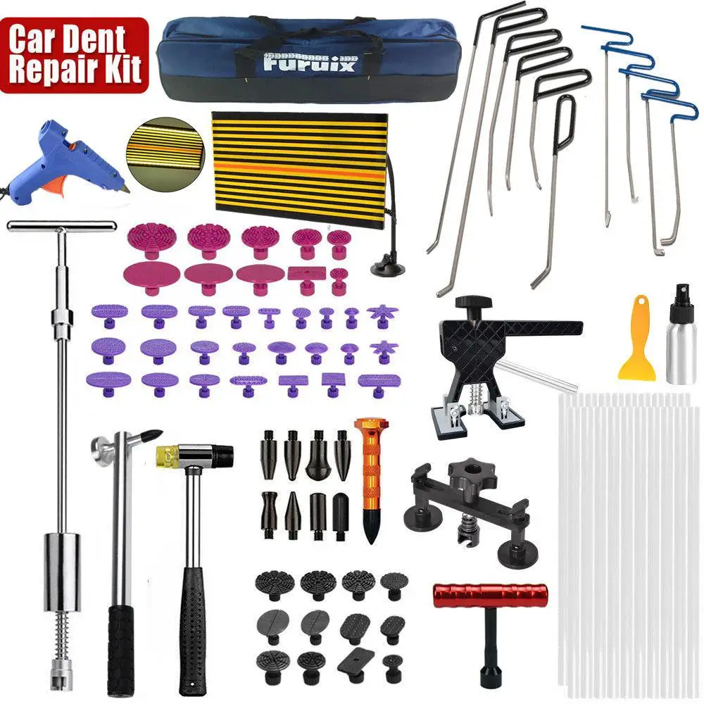 

Auto Body Paintless Dent Removal Tools Kit Glue Gun Dent Lifter Bridge Puller Set For Car Hail Damage And Door Dings Repair