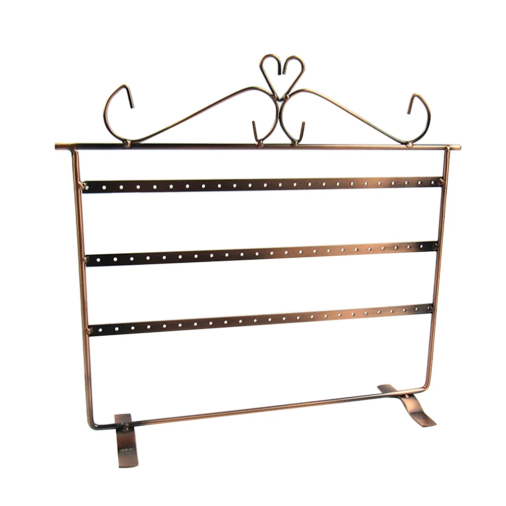 28x32cm 72 Holes Metal Earrings Holder Necklace Display Stand Jewelry Rack | Украшения и аксессуары