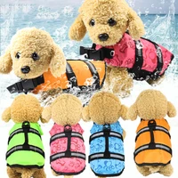 pet dog life jacket safety vest dog clothes dog swimsuit pet swimsuit summer vacation oxford reflective breathable bulldog
