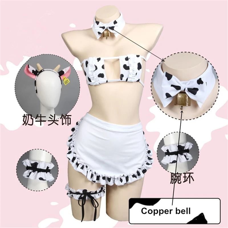 AGCOS оригинальный дизайн корова горничная косплей женщина сексуальное платье