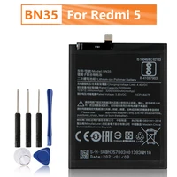 xiao mi bn35 battery for xiaomi red mi 5 5 7 redrice 5 bn35 replacement phone battery 3300mah with free tools