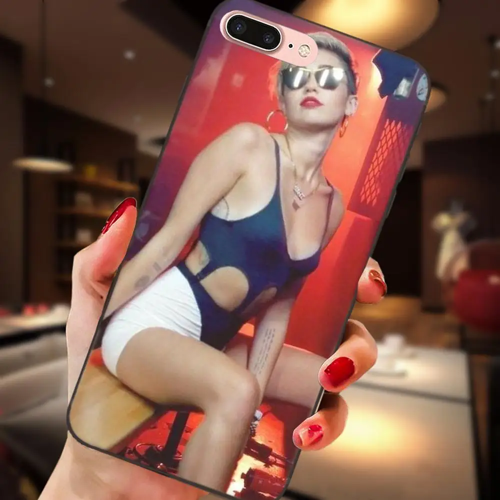 Милый чехол для телефона с рисунком поп-певицы Miley Cyrus Huawei Honor Enjoy Mate Note 6s 8 9 10 20 Lite Play