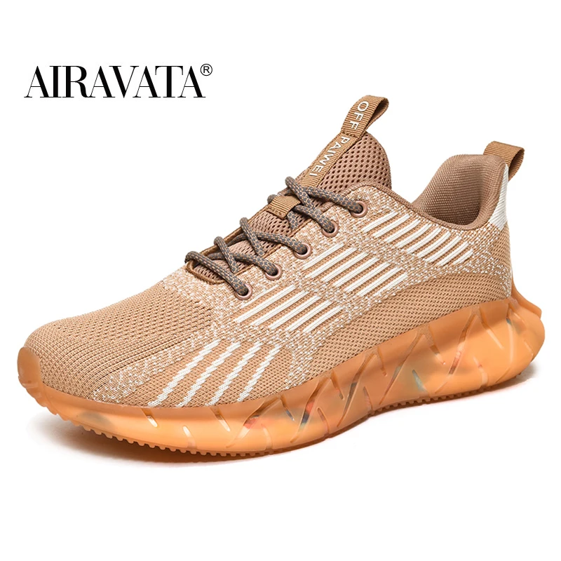 

Airavata Mens Summer Male Sneakers Breathable Casual Shoes Portable Shock Absorption Running Shoes Jogging Arch Support