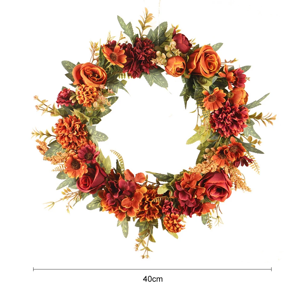Искусственная сушеная Цветочная Гирлянда 40 см Осенний искусственный цветочный