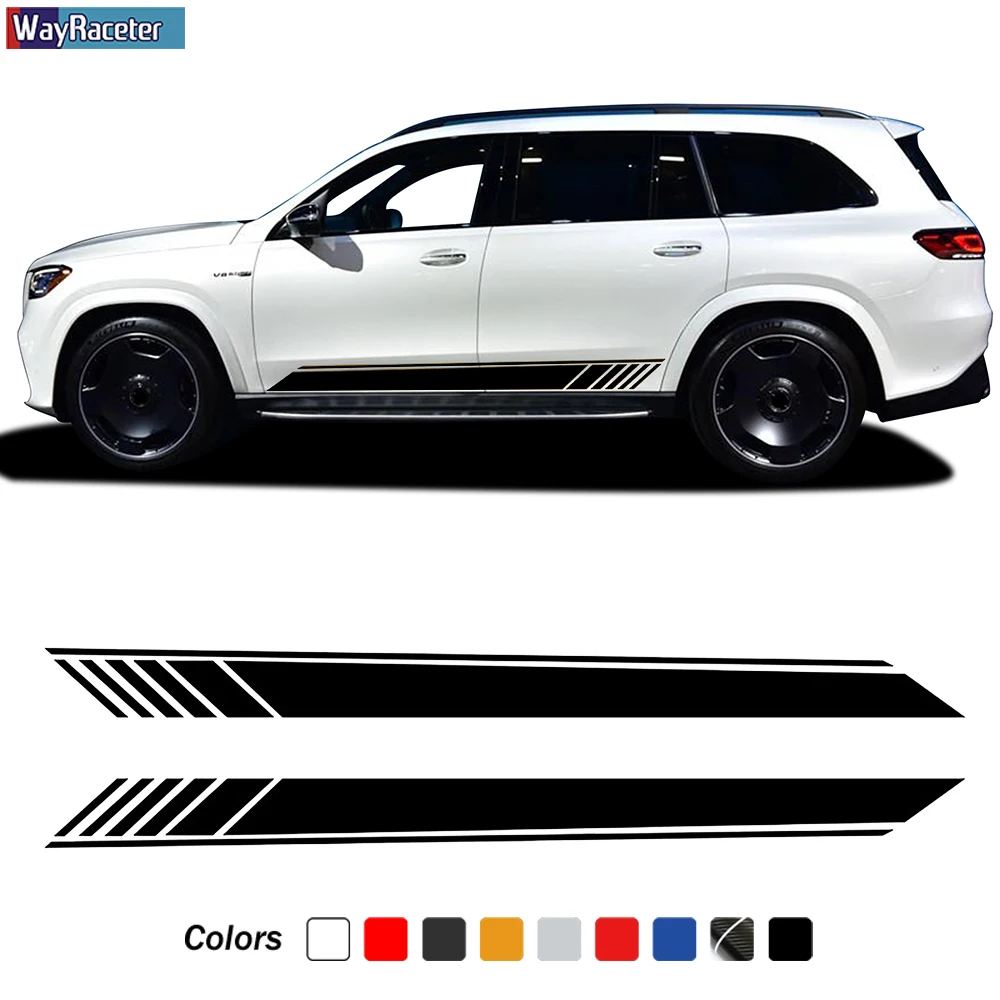 

Edition 1 AMG Car Door Side Stripe Skirt Sticker Body Vinyl Decal For Mercedes Benz GLS Class 2020 X167 X166 X164 Accessories