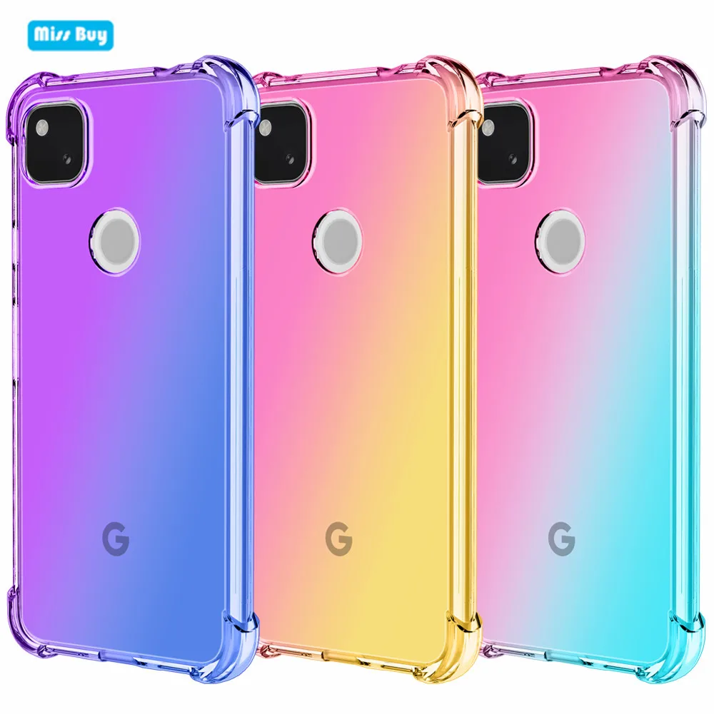 Чехол с градиентом для Google Pixel 5A полупрозрачный чехол 4A 5G 5 XL 6 амортизацией |