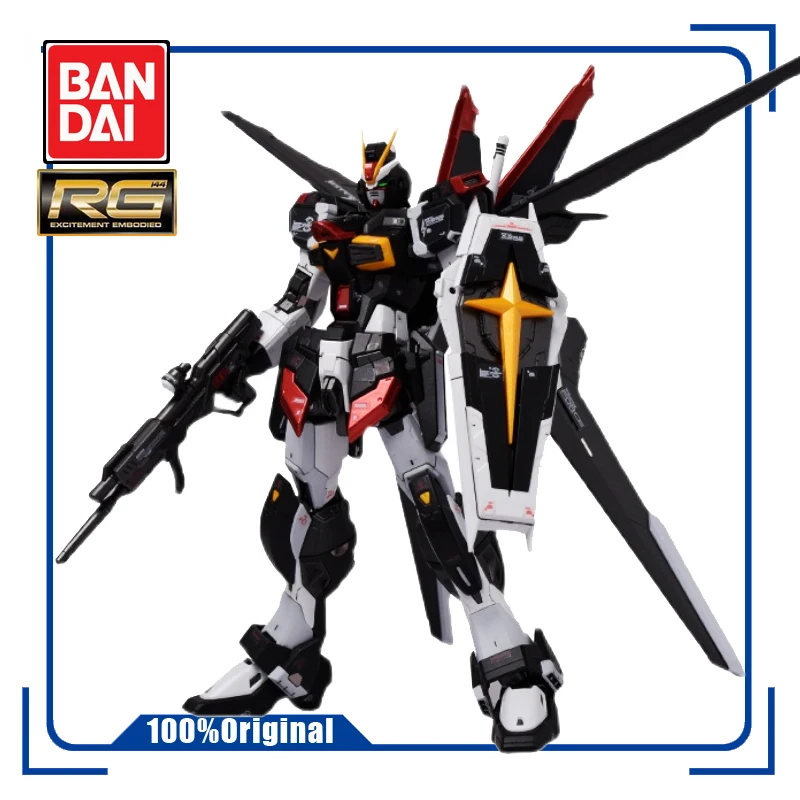 

BANDAI RG 1/144 ZGMF-X56S Force Impulse Gundam Alloy Coloring Black Cat Assembly Model Action Toy Figures Children's Gifts