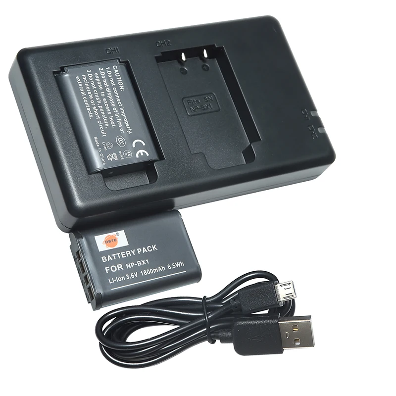 2/3 шт 1800 мАч 3 6 V DSTE NP-BX1Battery 1 * Зарядное устройство для Sony DSC-RX100 Характеристическая