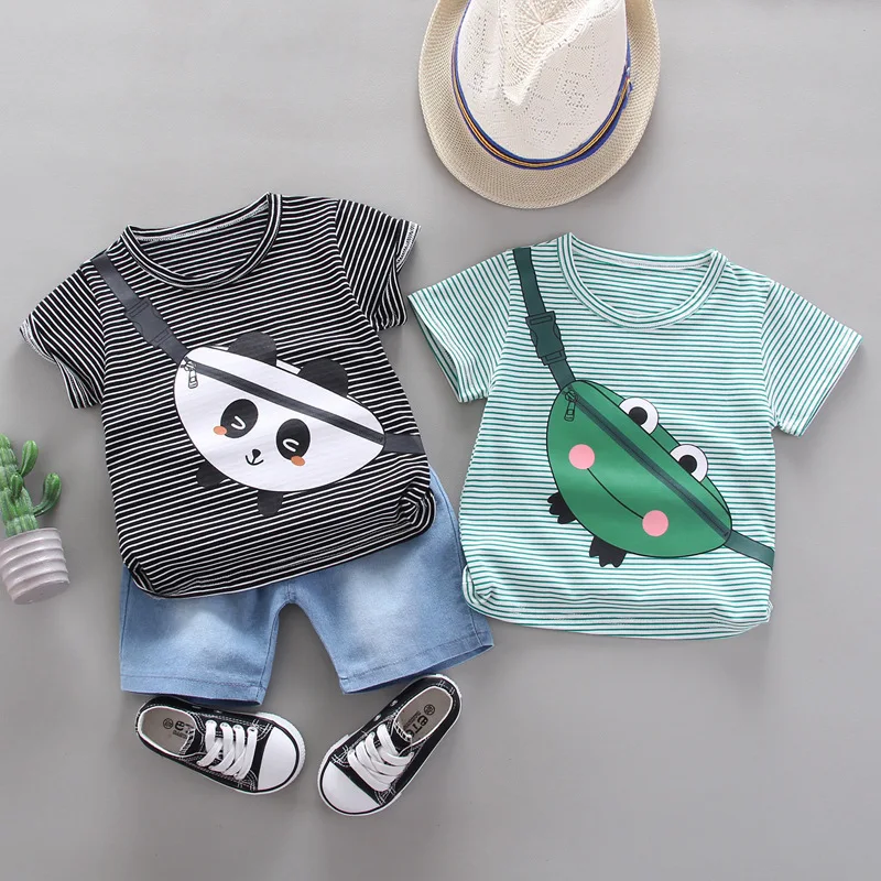 

Summer Hot Boys Girls Clothes Cartoon print Kids Clothing set Infant Suit Toddler T-Shirt Pants 2pcs/set Baby Casual Tracksuit