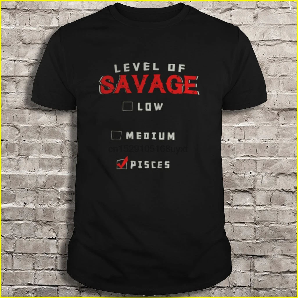 Мужская футболка уровень саважа низкий средний рыбы женская футболка| |