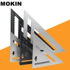 Треугольная линейка, транспортир из алюминиевого сплава 712 дюймов, прямоугольный, для столярных работ