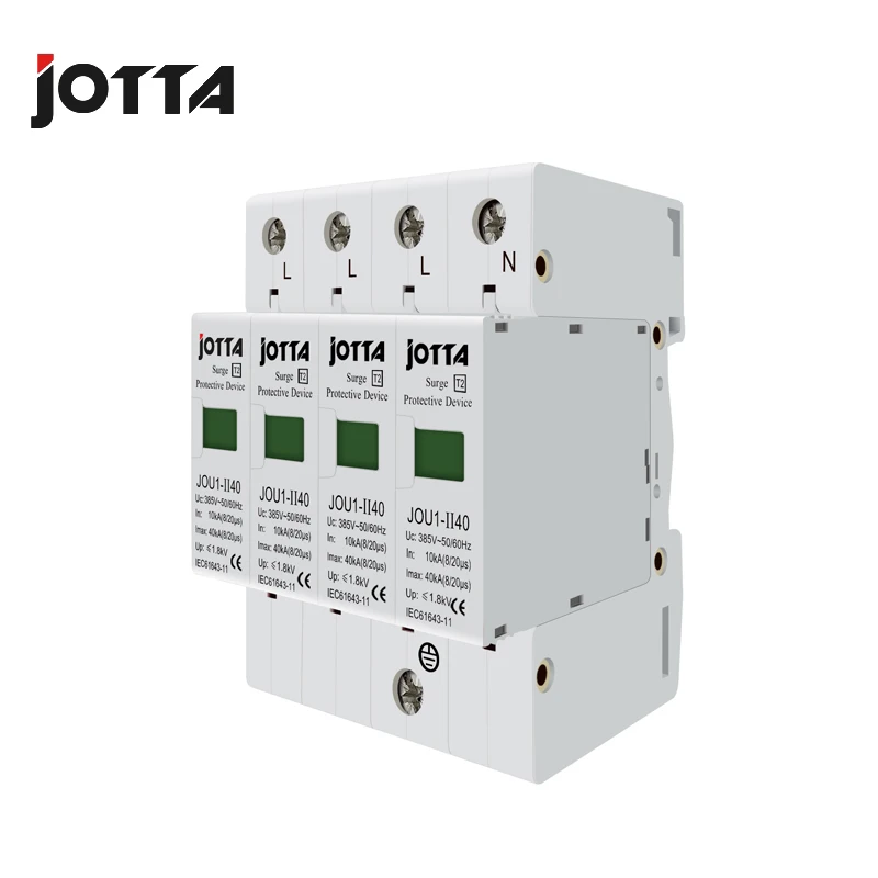 SPD 1P/1P + N/3P/3P N 20KA ~ 40KA C Тип 385VAC дом Защита от перенапряжения защитное Низковольтное