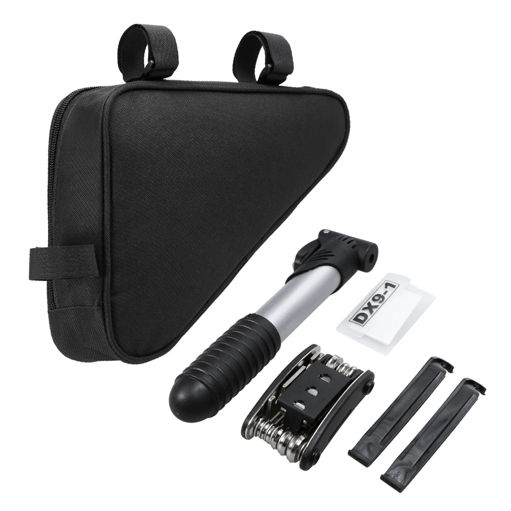 Набор инструментов для ремонта велосипедов 16 в 1 мини насос отвертка гаечный ключ