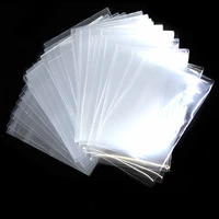 100pcs matte card sleeve protector for students nurse worker id credit card transparent card cover holder school office supply