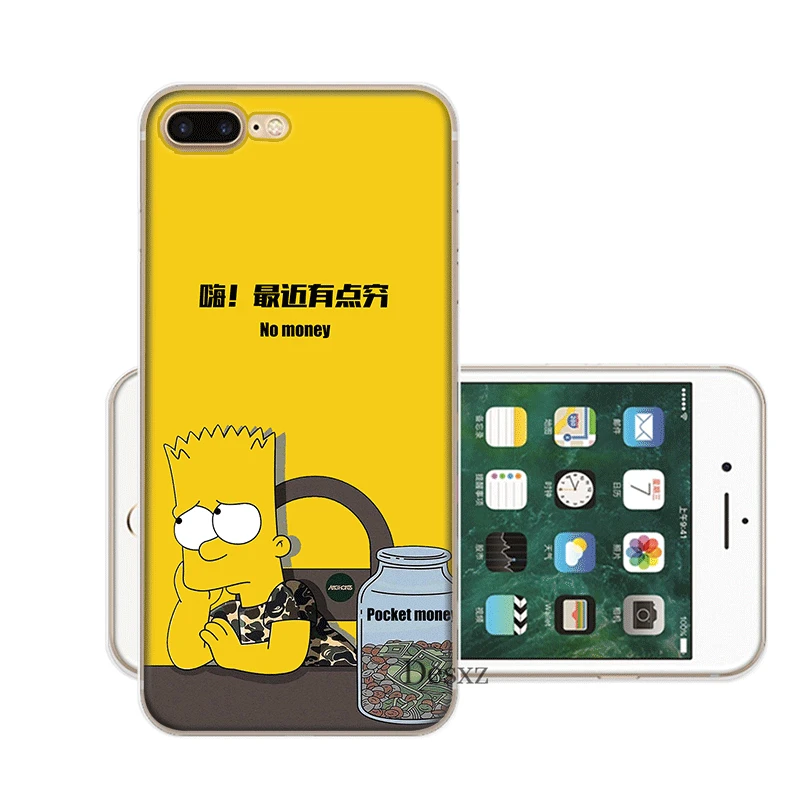 H12 Чехол для мобильного телефона iPhone 11 Pro X XR XS Max 5 5S SE 6 6S 7 8 Plus, Жесткий Чехол для мальчиков Симпсон - Цвет: H12